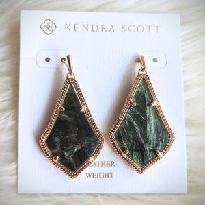 Kendra Scott Alex Sage Mica Rose Gold Earrings